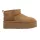 UGG Classic Ultra Mini Platform Boot Chestnut dámske členkové topánky gaštanové — produktová fotografia na bielom pozadí, bočný pohľad