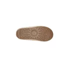 UGG Tasman Maxi Curly Slipper Natural dámske nazúvacie papuče — produktová fotografia na bielom pozadí, bočný pohľad