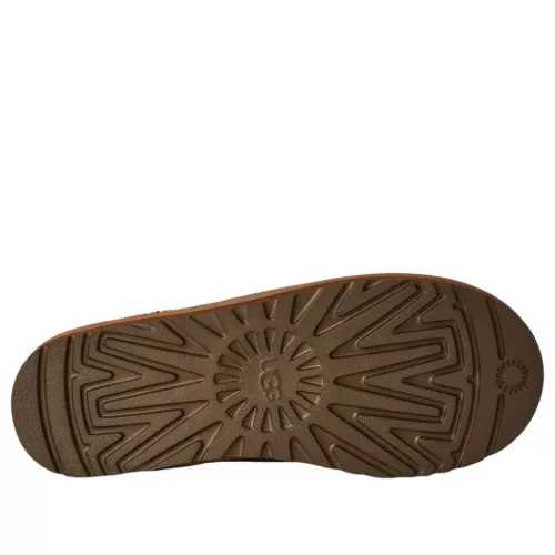 UGG Tasman Baxter Slipper Burnt Olive nazúvacie papuče olivové — produktová fotografia na bielom pozadí, bočný pohľad