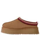UGG Tazz II Slipper Chestnut dámske nazúvacie papuče gaštanové — produktová fotografia na bielom pozadí, bočný pohľad