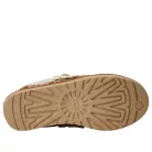 UGG Lowmel Lo Plains Felicity Leopard Jasmine dámske nízke papuče — produktová fotografia na bielom pozadí, bočný pohľad