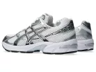 ASICS Gel-1130 White Pure Silver nízke streetové tenisky biele-strieborné — produktová fotografia na bielom pozadí, bočný pohľad