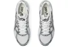 ASICS Gel-1130 White Pure Silver nízke streetové tenisky biele-strieborné — produktová fotografia na bielom pozadí, bočný pohľad