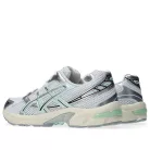 ASICS Gel-1130 White Mint Tint dámske nízke streetové tenisky biele-mentolové — produktová fotografia na bielom pozadí, bočný pohľad