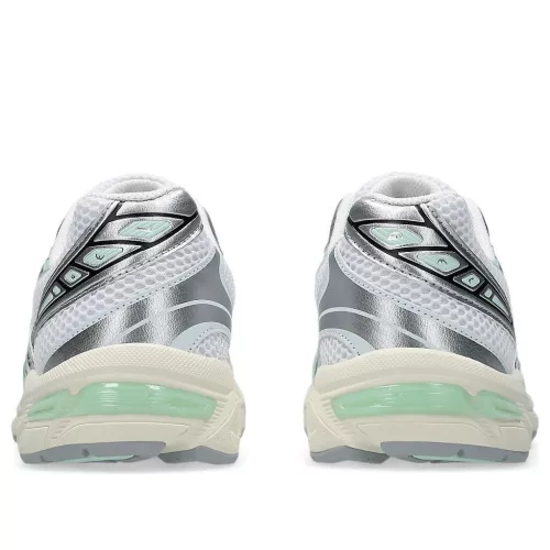 ASICS Gel-1130 White Mint Tint dámske nízke streetové tenisky biele-mentolové — produktová fotografia na bielom pozadí, bočný pohľad