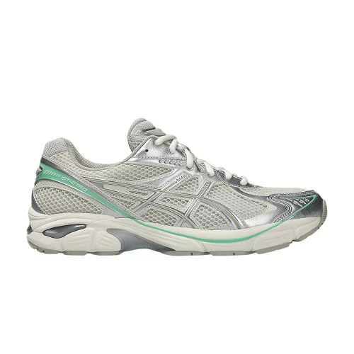 ASICS GT-2160 Smoke Grey Peppermint nízke streetové tenisky sivé — produktová fotografia na bielom pozadí, bočný pohľad