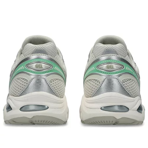 ASICS GT-2160 Smoke Grey Peppermint nízke streetové tenisky sivé — produktová fotografia na bielom pozadí, bočný pohľad
