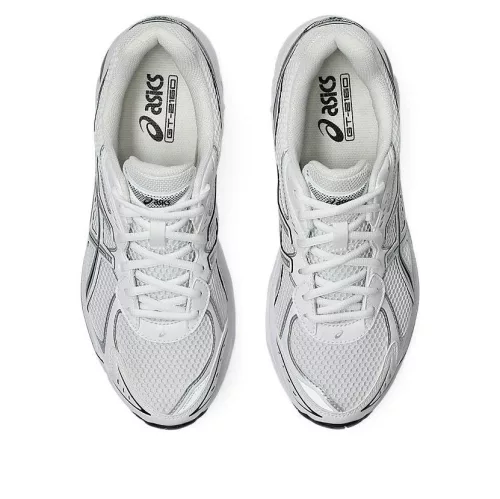 ASICS GT-2160 Pure Silver White nízke streetové tenisky strieborné-biele — produktová fotografia na bielom pozadí, bočný pohľad