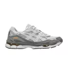 ASICS Gel-NYC Cloud Grey Cement Grey nízke streetové tenisky sivé — produktová fotografia na bielom pozadí, bočný pohľad