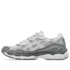 ASICS Gel-NYC Cloud Grey Cement Grey nízke streetové tenisky sivé — produktová fotografia na bielom pozadí, bočný pohľad