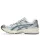 ASICS Gel-Kayano 14 Birch Pure Silver Teal Gold nízke bežecké tenisky strieborné-petrolejové — produktová fotografia na bielom pozadí, bočný pohľad