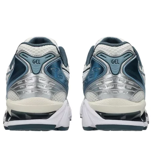 ASICS Gel-Kayano 14 Cream Raw Indigo nízke streetové tenisky indigové-krémové — produktová fotografia na bielom pozadí, bočný pohľad