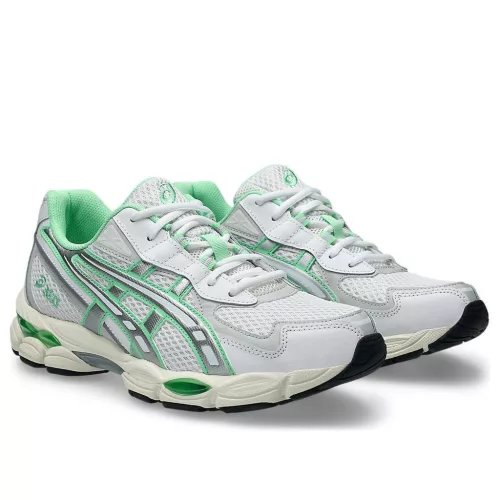 ASICS Gel-NYC 2055 White Menthol nízke streetové tenisky biele — produktová fotografia na bielom pozadí, bočný pohľad