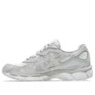 ASICS Gel-NYC Cream Cloud Grey nízke streetové tenisky krémové-sivé — produktová fotografia na bielom pozadí, bočný pohľad