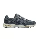 ASICS Gel-NYC Steel Grey Carrier Grey nízke streetové tenisky sivé — produktová fotografia na bielom pozadí, bočný pohľad