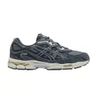 ASICS Gel-NYC Steel Grey Carrier Grey nízke streetové tenisky sivé — produktová fotografia na bielom pozadí, bočný pohľad