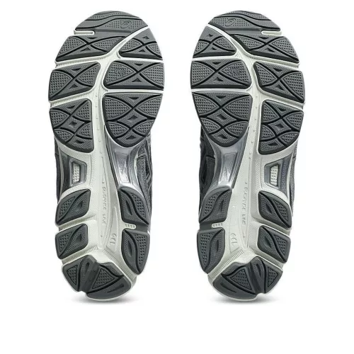 ASICS Gel-NYC Steel Grey Carrier Grey nízke streetové tenisky sivé — produktová fotografia na bielom pozadí, bočný pohľad