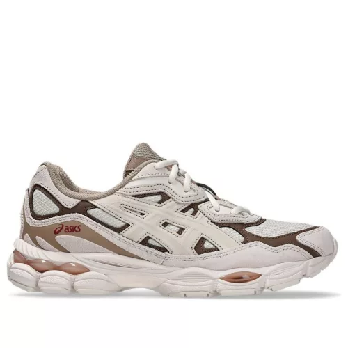 ASICS Gel-NYC Mineral Beige nízke streetové tenisky béžové — produktová fotografia na bielom pozadí, bočný pohľad