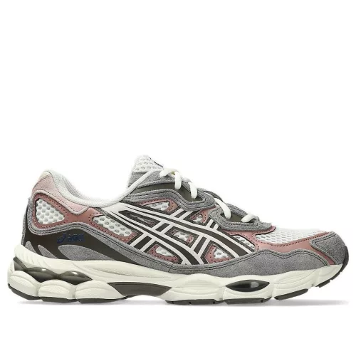 ASICS Gel-NYC Birch Driftwood nízke streetové tenisky — produktová fotografia na bielom pozadí, bočný pohľad