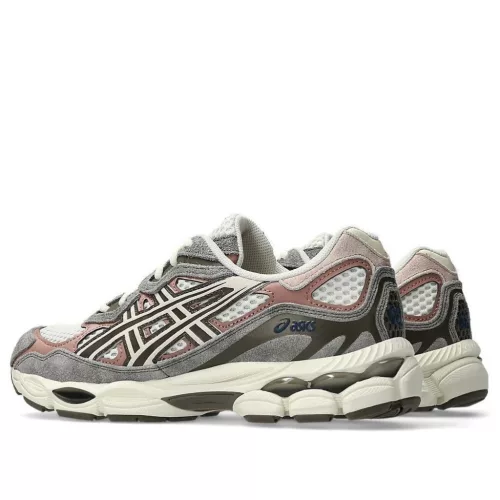ASICS Gel-NYC Birch Driftwood nízke streetové tenisky — produktová fotografia na bielom pozadí, bočný pohľad