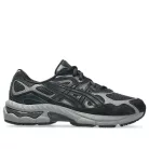ASICS Gel-NYC Graphite Grey Black detské nízke streetové tenisky sivé-čierne — produktová fotografia na bielom pozadí, bočný pohľad