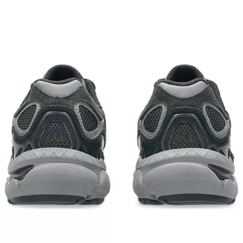 ASICS Gel-NYC Graphite Grey Black detské nízke streetové tenisky sivé-čierne — produktová fotografia na bielom pozadí, bočný pohľad