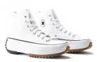 Converse Run Star Hike Hi White Black Gum vysoké streetové tenisky biele-čierne — produktová fotografia na bielom pozadí, bočný pohľad