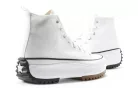 Converse Run Star Hike Hi White Black Gum vysoké streetové tenisky biele-čierne — produktová fotografia na bielom pozadí, bočný pohľad