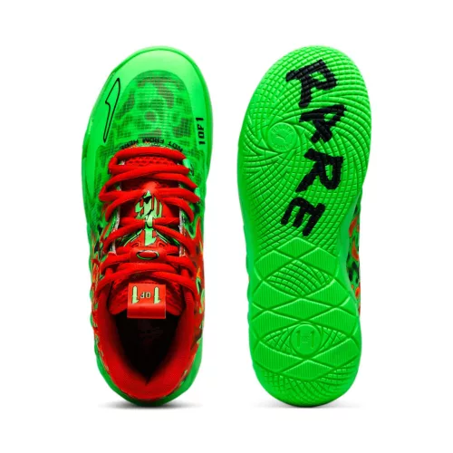Puma LaMelo Ball MB.01 Thermal nízke streetové tenisky — produktová fotografia na bielom pozadí, bočný pohľad