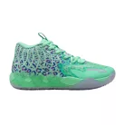 Puma LaMelo Ball MB.01 Alien Safari nízke streetové tenisky — produktová fotografia na bielom pozadí, bočný pohľad