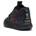 Puma LaMelo Ball MB.01 Teenage Mutant Ninja Turtles Baxter Stockman nízke streetové tenisky — produktová fotografia na bielom pozadí, bočný pohľad