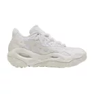 Puma LaMelo Ball LaFrancé RNR Triple White nízke streetové tenisky biele — produktová fotografia na bielom pozadí, bočný pohľad