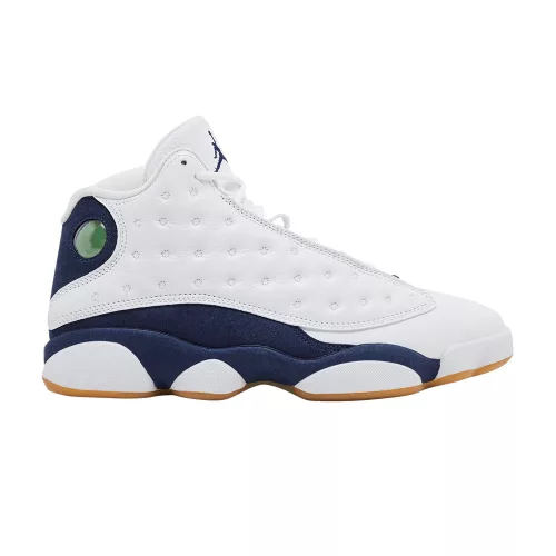 Jordan 13 Retro Midnight Navy pánske vysoké basketbalové topánky biele tmavomodré svetlohnedé
