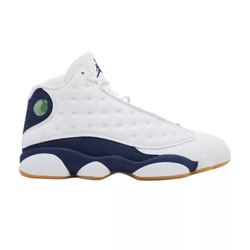 Jordan 13 Retro Midnight Navy pánske vysoké basketbalové topánky biele tmavomodré svetlohnedé