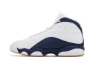 Jordan 13 Retro Midnight Navy pánske vysoké basketbalové topánky biele tmavomodré svetlohnedé