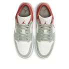 Jordan 1 Low Jade Horizon nízke streetové tenisky — produktová fotografia na bielom pozadí, bočný pohľad