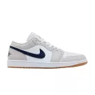 Jordan 1 Low Midnight Navy Neutral Grey pánske nízke mestské tenisky biele sivé hnedé tmavomodré