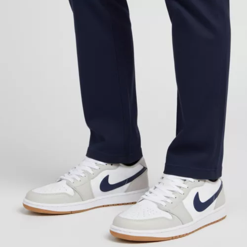 Jordan 1 Low Midnight Navy Neutral Grey pánske nízke mestské tenisky biele sivé hnedé tmavomodré