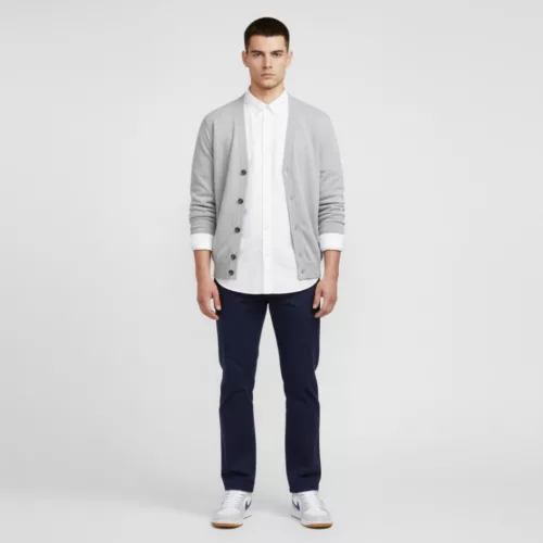 Jordan 1 Low Midnight Navy Neutral Grey pánske nízke mestské tenisky biele sivé hnedé tmavomodré