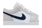 Jordan 1 Low Midnight Navy Neutral Grey pánske nízke mestské tenisky biele sivé hnedé tmavomodré
