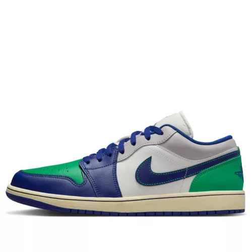 Jordan 1 Low Rare Air nízke streetové tenisky — produktová fotografia na bielom pozadí, bočný pohľad