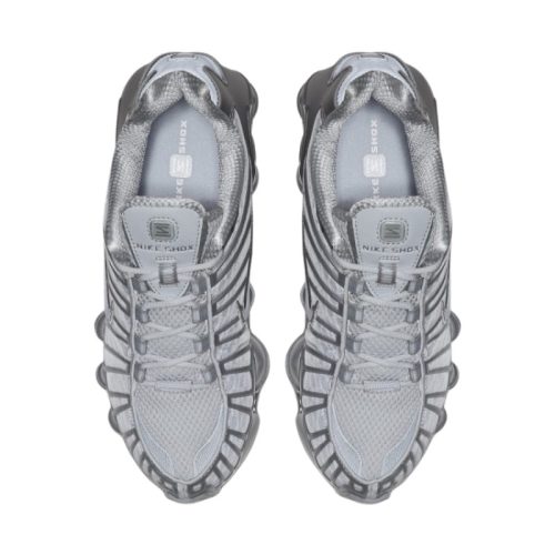 Nike Shox TL 'Chrome' Alacsony Szárú Utcai Sneaker Ezüst-Fehér Metál – 4 Shox Rugóoszlop Futurisztikus