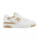 New Balance 550 White Incense dámske nízke streetové tenisky biele — produktová fotografia na bielom pozadí, bočný pohľad