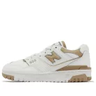 New Balance 550 White Incense dámske nízke streetové tenisky biele — produktová fotografia na bielom pozadí, bočný pohľad