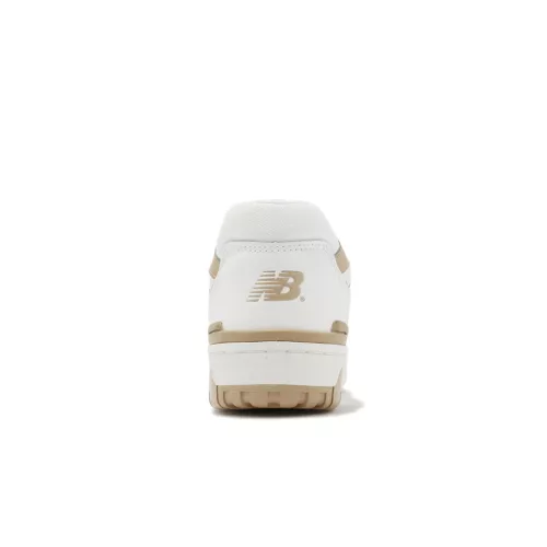 New Balance 550 White Incense dámske nízke streetové tenisky biele — produktová fotografia na bielom pozadí, bočný pohľad