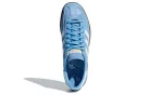 adidas Handball Spezial Light Blue nízke streetové tenisky modré — produktová fotografia na bielom pozadí, bočný pohľad