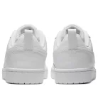 Nike Court Borough 2 White detské nízke streetové tenisky biele — produktová fotografia na bielom pozadí, bočný pohľad