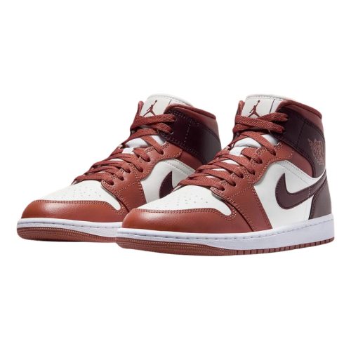 Jordan 1 Mid 'Dusty Peach Night Maroon'