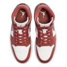 Jordan 1 Mid 'Dusty Peach Night Maroon'