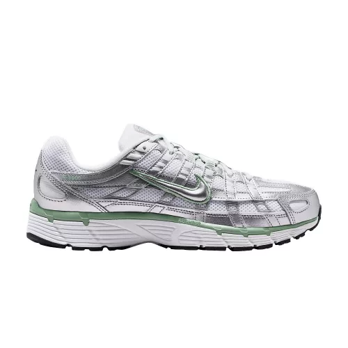 Nike P-6000 Metallic Silver White Steam (Women's) dámske nízke mestské tenisky strieborné biele